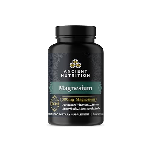 Ancient Nutrition Magnesium Supplement - Supports Calmness, Immune Health, 300mg, 90 Capsules