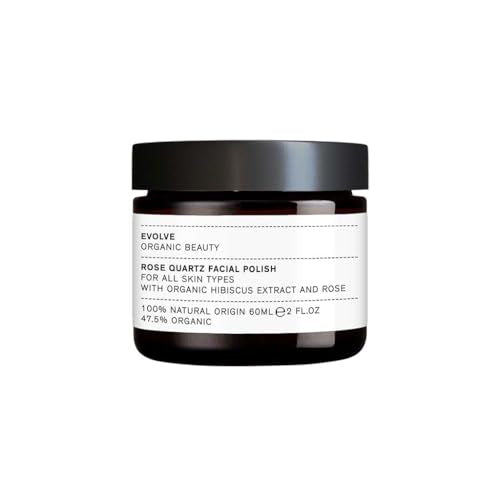 Evolve Organic Beauty Face Scrub - Exfoliates & Illuminates, Vegan & Cruelty-Free - 2 oz