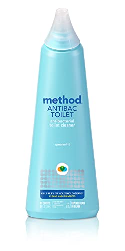 Method Toilet Bowl Cleaner - Kills 99.9% of Germs, Citric Acid Formula, Spearmint - 24 Fl Oz