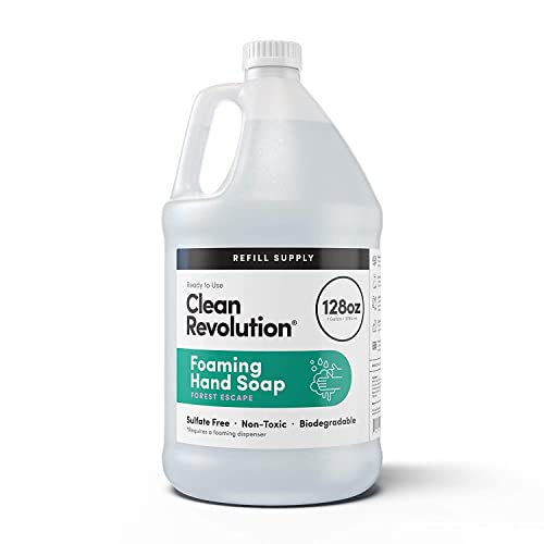 Clean Revolution Hand Soap Refill - Luxurious Foam, Nature-Inspired Scent, Gluten-Free - 128oz