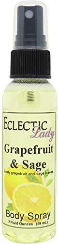 Grapefruit & Sage Body Mist - Hydrating, Paraben-Free, Handcrafted Aroma - 2oz