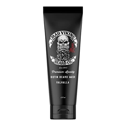 Mad Viking Beard Co. Beard Wash - Deep Cleansing & Conditioning, Hydrates Skin - 8oz