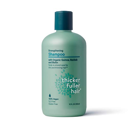 Thicker Fuller Hair Care Set - Strengthens Thinning Hair, Vegan & Gluten-Free - 12 Fl Oz