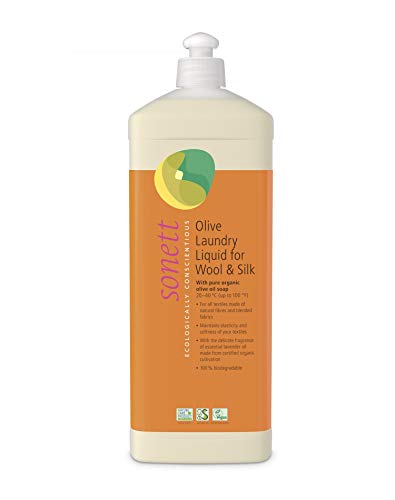 Sonett Organic Olive Laundry Detergent - Gentle on Wool & Silk, Vegan, Lavender Scent - 34oz