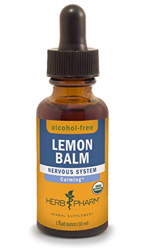 Herb Pharm Lemon Balm Herbal Supplement - Calming Nervous System Support, Alcohol-Free - 1 Oz