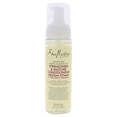 Shea Moisture Conditioning Design Foam - Adds Body & Flexible Hold, Natural Ingredients - 7.5oz