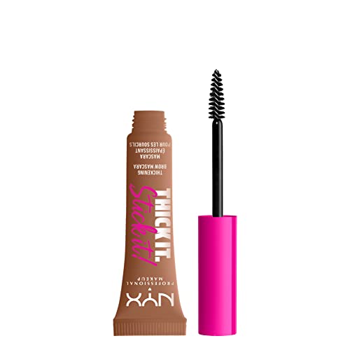 NYX PROFESSIONAL MAKEUP Thickening Brow Mascara - Tints & Sets, Vegan Formula - Auburn