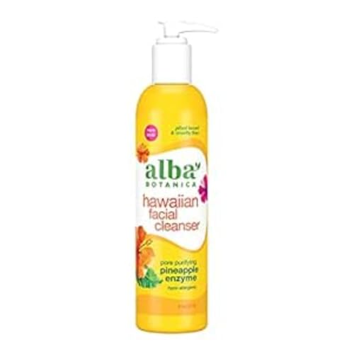 Alba Botanica Face Cleanser - Nourishing Pineapple Enzyme, 100% Vegetarian - 8 Oz