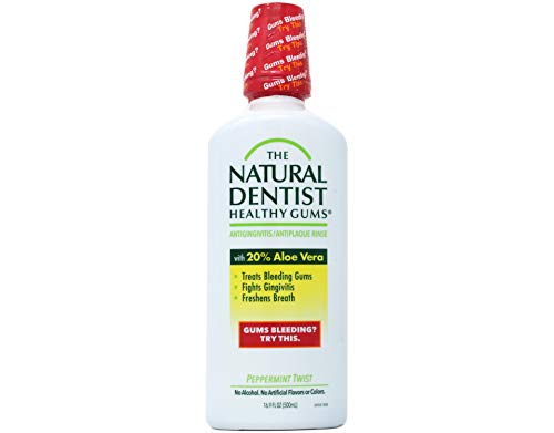 Natural Dentist Antigingivitis Mouthwash - Treats Bleeding Gums, Peppermint Twist, 16oz