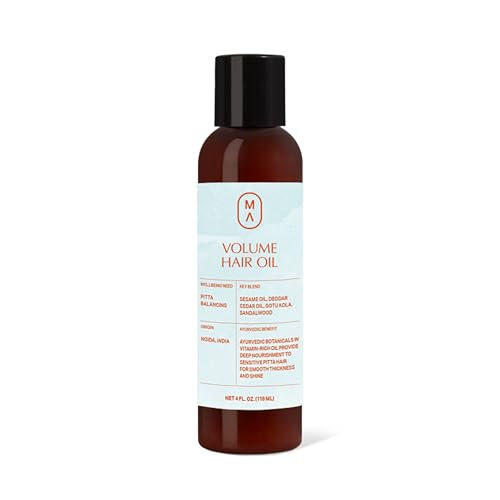 Maharishi Ayurveda Volume Pitta Hair Oil - Nourishing Pre-Wash Treatment, Vegan, Non-GMO - 118ml