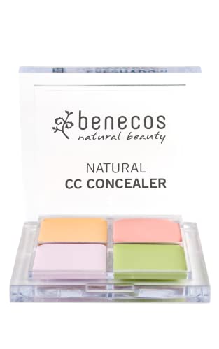 benecos Natural CC Concealer - Blendable Shades with Castor Oil, Vegan - 4 Colors