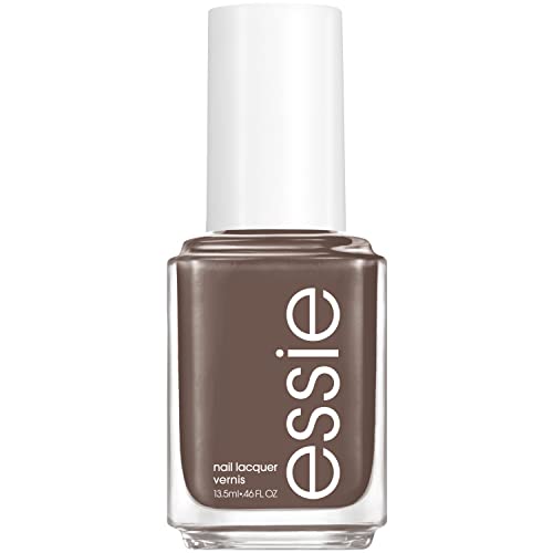 essie Nail Polish - 8-Free Vegan Formula, Glossy Finish, Warm Gray Sleigh It - 0.46 oz