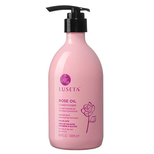 Luseta Rose Oil Hair Conditioner - Nourishes, Adds Volume, Chemical-Free, 16.9oz