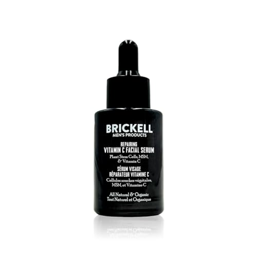 Brickell Men's Face Serum - Reduces Wrinkles, Diminishes Redness, Natural Ingredients - 1oz