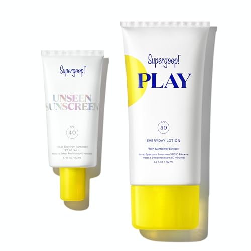 Supergoop! Sunscreen Bundle - Broad Spectrum Protection, Nourishing Formula - 1.7oz + 5.5oz