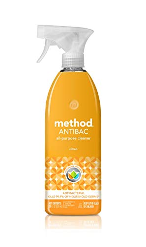 Method Disinfectant Spray - Antibacterial Citron Cleaner, Kills 99.9% Germs - 28oz, Pack of 8