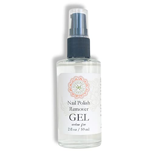 Honeybee Gardens Nail Polish Remover Gel - Gentle, Nourishing with Horsetail Extract - 2 fl oz