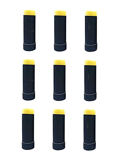 Healthcom Lip Balm Tubes - Durable, Refillable, Easy-Use, Natural Material - 10 Pcs, 60g Each