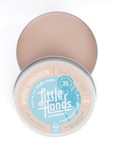 Little Hands Tinted Mineral Sunscreen - SPF 35+, Reef Safe, Natural Ingredients - 3oz