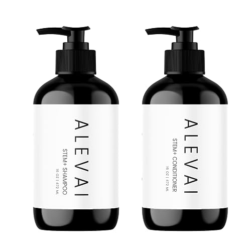 Alevai Stem+ Shampoo & Conditioner Set - Repairs & Nourishes Hair, Vegan, 1oz