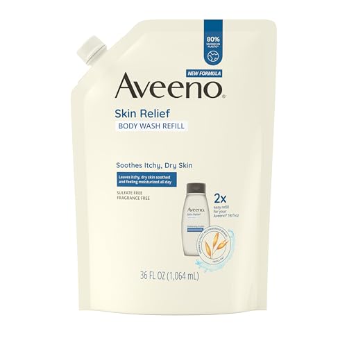 Aveeno Body Wash - Soothes Itchy, Dry Skin with Triple Oat Formula, Fragrance-Free - 36oz