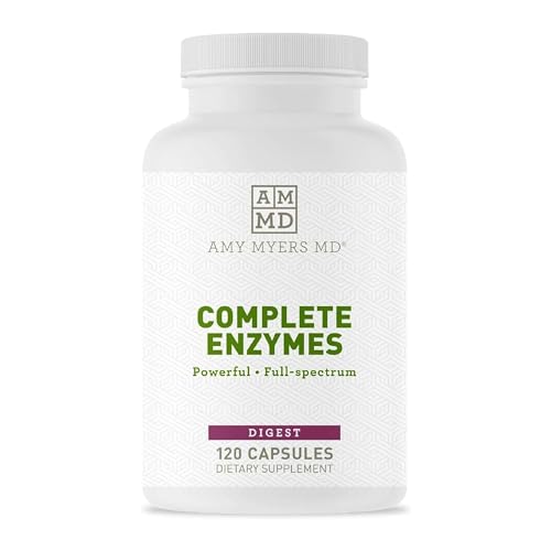 Amy Myers MD Digestive Enzymes - Plant-Powered Support for Gut Health, 120 Capsules