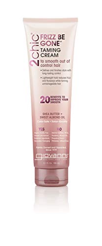 Giovanni Frizz Be Gone Taming Cream - Smooths & Reduces Frizz, Color Safe, Vegan - 5.1 oz