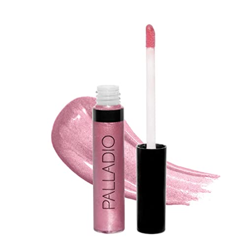 Palladio Lip Gloss - Intense Color & Moisturization, Vitamin E & Aloe Infused - Passion Pink