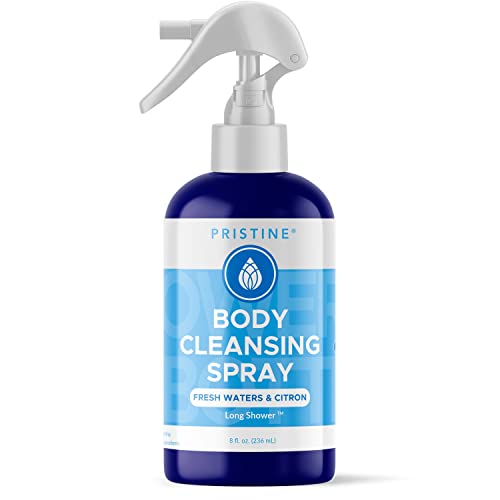 PRISTINE Body Cleansing Spray - Rinse-Free Cleanser, Fresh Waters & Citron - 8oz