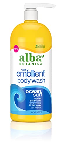 Alba Botanica Body Wash - Rejuvenating Plant-Based Formula, Cruelty-Free - Ocean Surf, 32oz