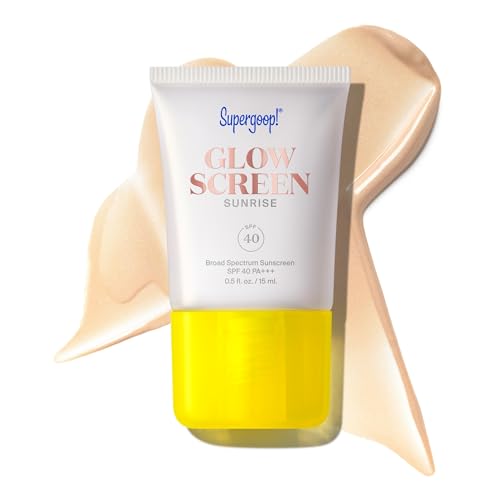 Supergoop! Glowscreen Sunscreen - Hydrating Primer with SPF 40, Filters Blue Light - 0.5 fl oz