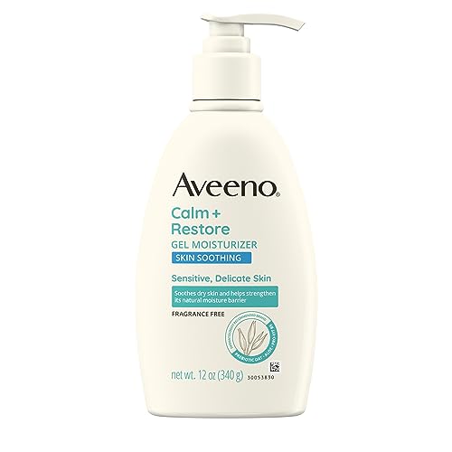 Aveeno Calm + Restore Body Lotion - Soothes Sensitive Skin, Hydrating with Aloe & Oat - 12oz