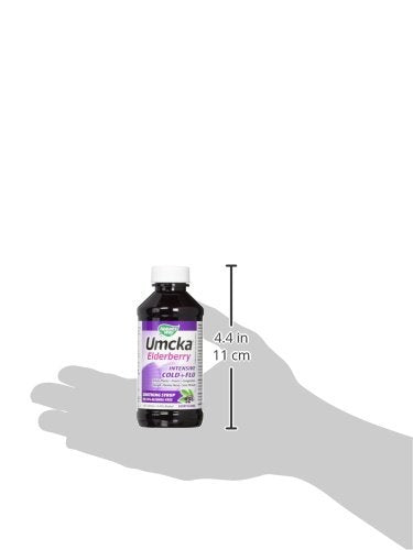 Nature's Way Cold + Flu Relief Syrup - Multi-Symptom Support, Homeopathic, Berry Flavor - 4 Fl Oz