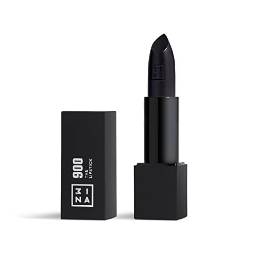 3INA The Lipstick 900 - Highly Pigmented, Hydrating Formula, Vegan - Panther Black, 0.11 Oz