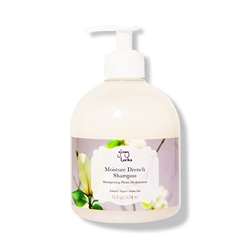 100% PURE Glossy Locks Shampoo - Hydrates, Boosts Growth with Coconut Oil & Seaweed Collagen - 16oz