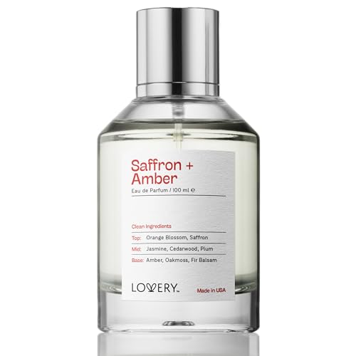 Saffron Amber Perfume – Luxurious Floral Aromatic Fragrance, Vegan & Paraben-Free - 100ml