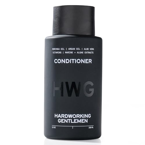 Hardworking Gentlemen Conditioner - Hydrates & Strengthens with Marine Extracts, Argan Oil - 8oz