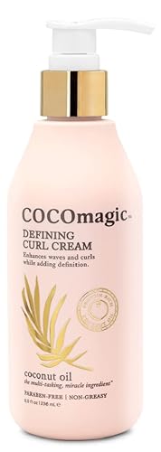 Cocomagic Defining Curl Cream - Frizz Control, Moisture Boost, Cruelty-Free - 8 oz