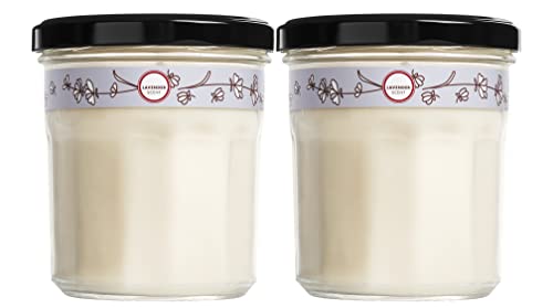 Mrs. Meyer's Candle - Lavender Aroma, Cruelty-Free, Plant-Derived Ingredients - 7.2oz, 2 Pack