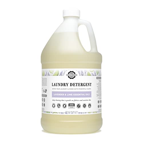 Plant-Based Lavender & Lime Laundry Detergent - No Harsh Chemicals, 128oz for 256 Loads