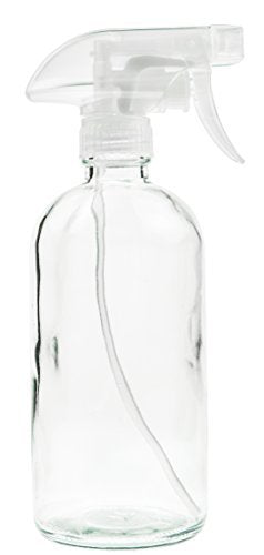 Versatile Glass Spray Bottle - Refillable 16oz for Cleaning, Misting Plants, DIY Solutions