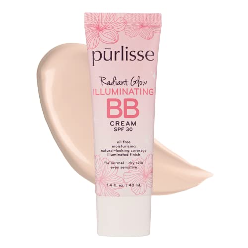 pūrlisse BB Cream - Brightens with Hawthorn Berry, SPF 30, Lightweight, 1.4oz