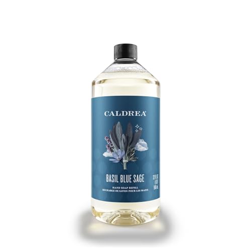 Caldrea Hand Soap Refill - Gentle Cleanser with Aloe Vera, Olive Oil & Sea Salt Neroli - 32oz