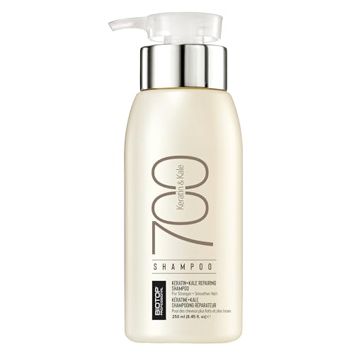 Biotop Professional Keratin Shampoo - Repairs Damaged Hair, Rich in Vitamins A, C + K - 8.45 oz