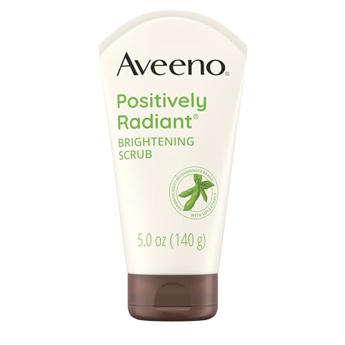 Aveeno Positively Radiant Face Scrub - Brightens & Exfoliates, Hypoallergenic, Oil-Free - 5 FL OZ