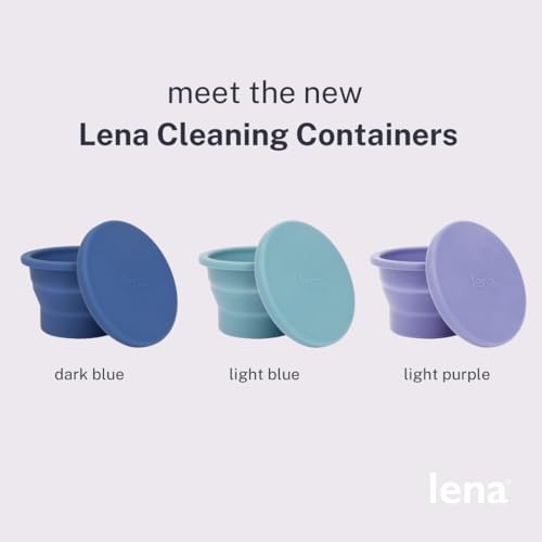 Lena Menstrual Cup Sanitizer - Quick Clean, Travel-Friendly Silicone Case, Light Purple