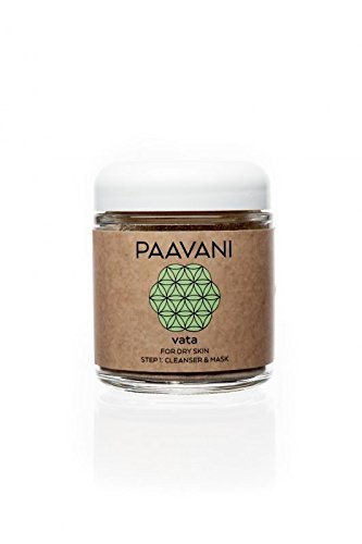 PAAVANI Ayurveda Face Mask - Hydrating Cleanser for Dry Skin, Improves Tone & Texture - 4oz