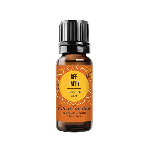 Edens Garden Bee Happy Essential Oil - Uplifting Aroma, 100% Pure, Kid-Safe - 10ml