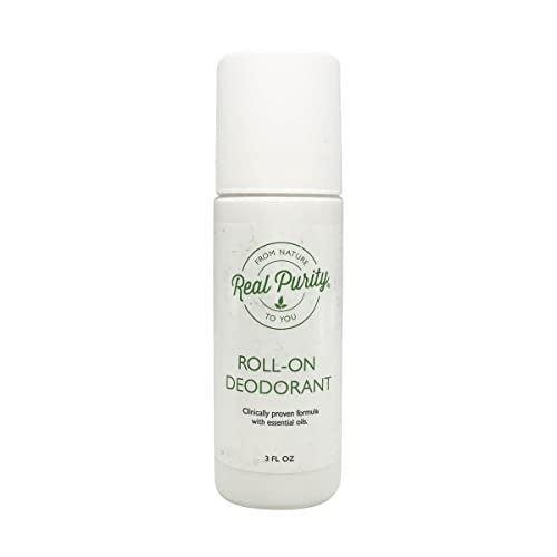 Real Purity Roll-On Deodorant - Naturally Sourced, Non-Irritating Protection - 2.5oz