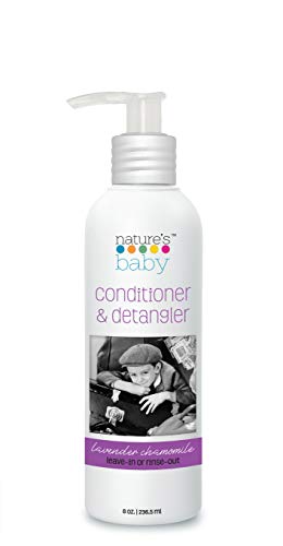 Nature's Baby Conditioner - Gentle Moisturizing & Detangling, Organic Ingredients, Lavender - 8 oz